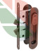 Ручка комплект для розсувних дверей AGB WC B029235002 KIT C Антична бронза