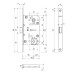 Замок AGB Mediana Evolution WC B011025006 Никель