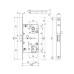 Замок AGB магнитный Mediana Polaris 2XT WC B061025034 Матовый хром