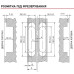 Петля дверная скрытого монтажа Axor Белая, D5004-00-N01