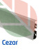 Плинтус Cezar Hi Line Prestige Серый Камень M-256, 2500x75x22