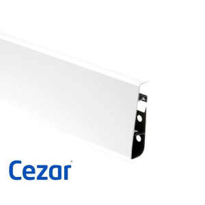 Плинтус Cezar Hi Line Prestige Белый Глянцевый P-089, 2500x75x22