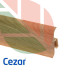 Плинтус ПВХ Cezar Premium Дуб Алабама, арт. 141, 2500x59x22