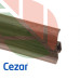 Плинтус ПВХ Cezar Premium Олива Амазонская, арт. 104, 2500x59x22