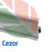 Плинтус ПВХ Cezar Premium Дуб серый светлый, арт. 078, 2500x59x22
