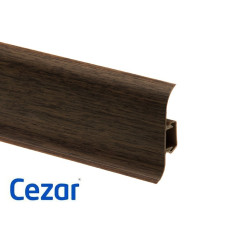 Плинтус ПВХ с мягким краем Cezar Premium Хикори, арт. 106, 2500x59x22