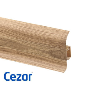Плинтус ПВХ Cezar Premium Дуб Кантри, арт. 107, 2500x59x22