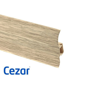 Плинтус ПВХ Cezar Premium Бамбук Тайский, арт. 116, 2500x59x22