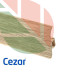 Плинтус ПВХ Cezar Premium Бамбук Тайский, арт. 116, 2500x59x22