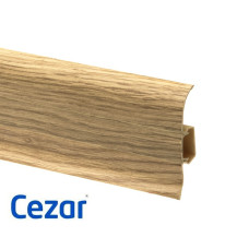 Плинтус ПВХ Cezar Premium Дуб Классический, арт. 135, 2500x59x22