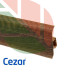 Плинтус ПВХ Cezar Premium Дуб Болотистый, арт. 156, 2500x59x22