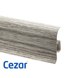 Плінтус ПВХ Cezar Premium Дуб Сардінія, арт. 157, 2500x59x22