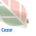 Плинтус ПВХ Cezar Premium Дуб Аспен, арт. 163, 2500x59x22