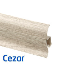 Плинтус ПВХ Cezar Premium Дуб Альпийский, арт. 189, 2500x59x22