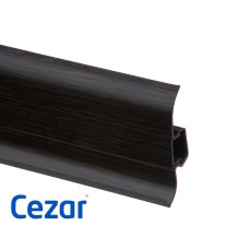 Плинтус ПВХ Cezar Premium Венге Матовый, арт. 200, 2500x59x22