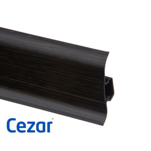 Плинтус ПВХ Cezar Premium Венге Матовый, арт. 200, 2500x59x22