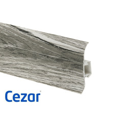 Плинтус ПВХ Cezar Premium Дуб Карбало, арт. 205, 2500x59x22