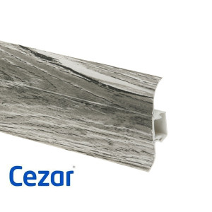 Плинтус ПВХ Cezar Premium Дуб Карбало, арт. 205, 2500x59x22