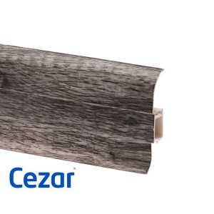 Плинтус ПВХ Cezar Premium Дуб Скалистый, арт. 212, 2500x59x22