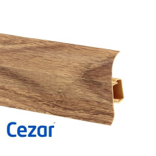 Плинтус ПВХ Cezar Premium Дуб Верден, арт. 259, 2500x59x22