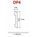 Плинтус дюрокомпозитный Damar DP4 черный