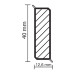 Плинтус Cubu Flex 40mm, 1209, антрацит, 40х13х2500