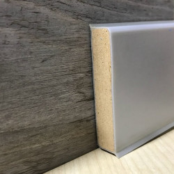 Плінтус підлоговий Dollken Cubu Flex 80 мм, Сірий, 80x13x2500