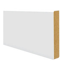 Плінтус підлоговий Dollken Cubu Flex 80 мм, Білий Матовий, 80x13x2500