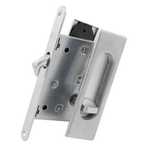 Ручка комплект для раздвижной двери Fimet 3663AR F05+LOCK+MQ матовый хром, арт. 31510