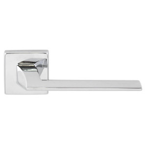 Ручка дверная на квадратной розетке Fimet Pura 1352 F04 Полированный хром