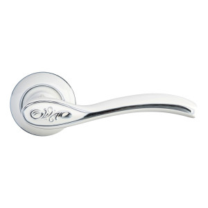 Дверные ручки Gavroche Indium In A5 цвет белый / хром