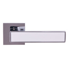 Дверные ручки Gavroche NIKEL Z25 цвет хром / белый