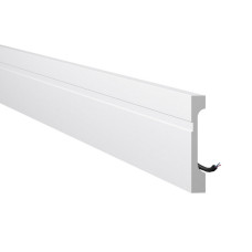 Плинтус NMC дюрополимерный FD11 WallStyl белый, 110х18х2000 mm