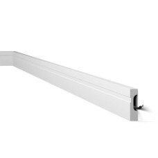 Плинтус NMC дюрополимерный FD7 WallStyl белый, 70х15х2000 mm