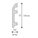 Плинтус NMC FL5 WallStyl белый