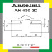 Скрытая петля Anselmi AN130 2D Матовый хром