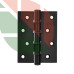 Петли врезные Linde H-100 BLACK