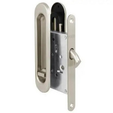 Ручки та механізм для розсувних дверей Punto SH.SL152.KIT011-BK (Soft LINE SL-011) SN-3 Матовий нікель