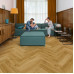 Вінілова підлога Quick Step Ciro Herringbone - AVHBU40363 Botanic smoked oak